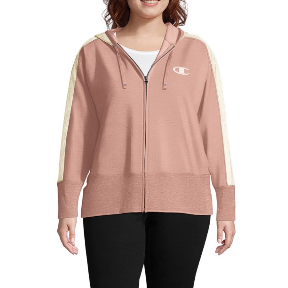 Champion Women's Blush Pink Zip-Up Hoodie